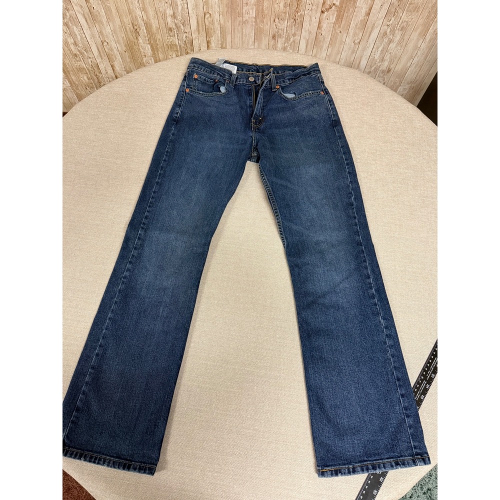 Levis 527 Slim Bootcut Jeans Mens 32x32 Medium Wash Blue Denim WaterLess